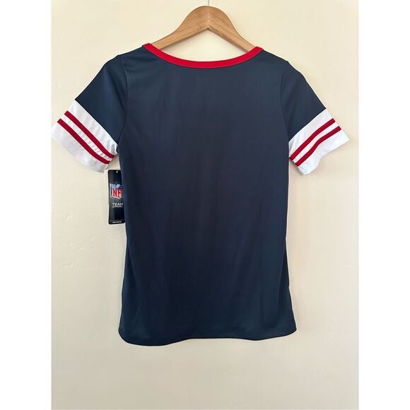 NFL Team Apparel Red and Blue Short Sleeve Game Day Shirt Size Small - Picture 4 of 4